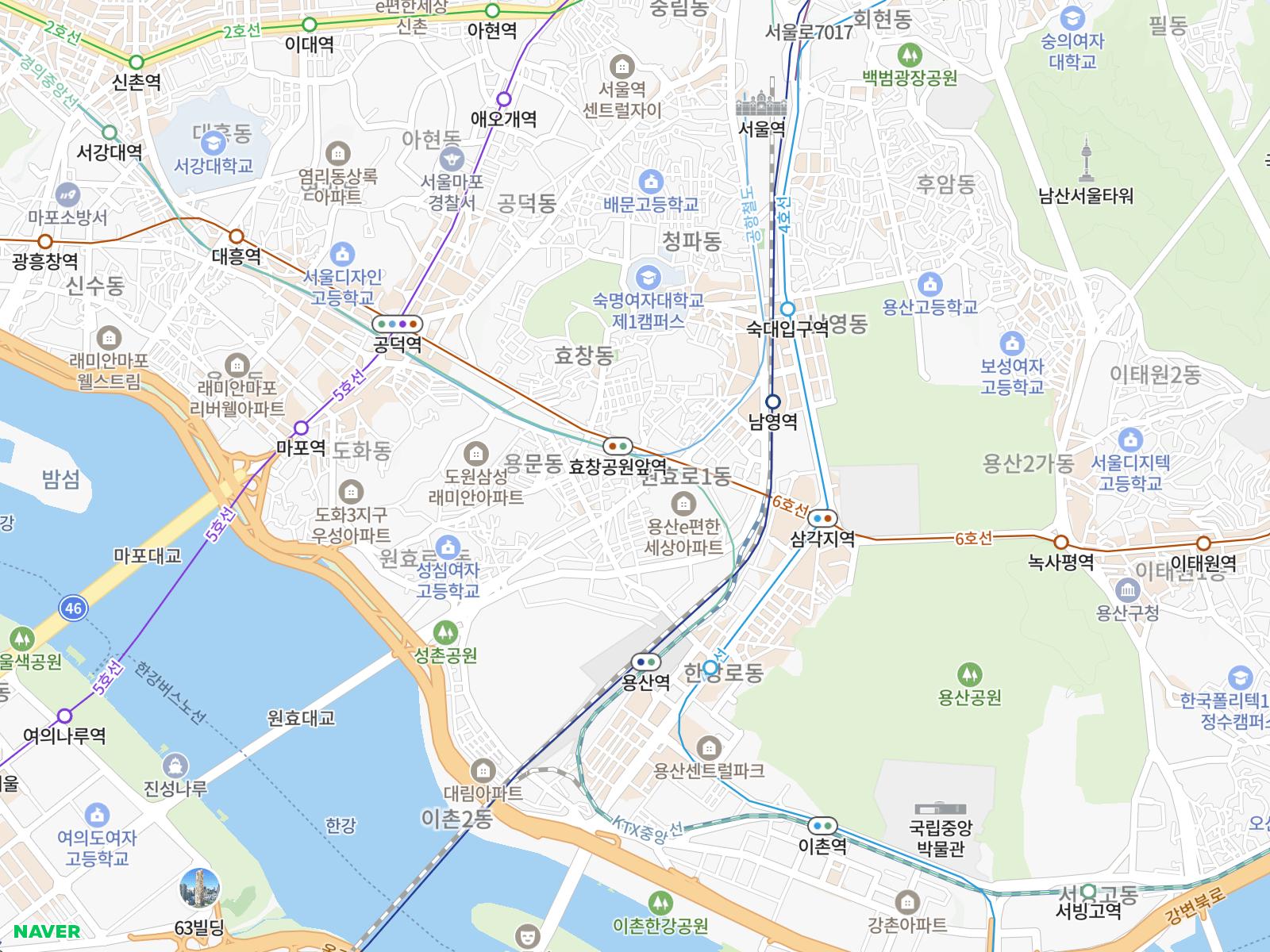 갈수 루트 지도