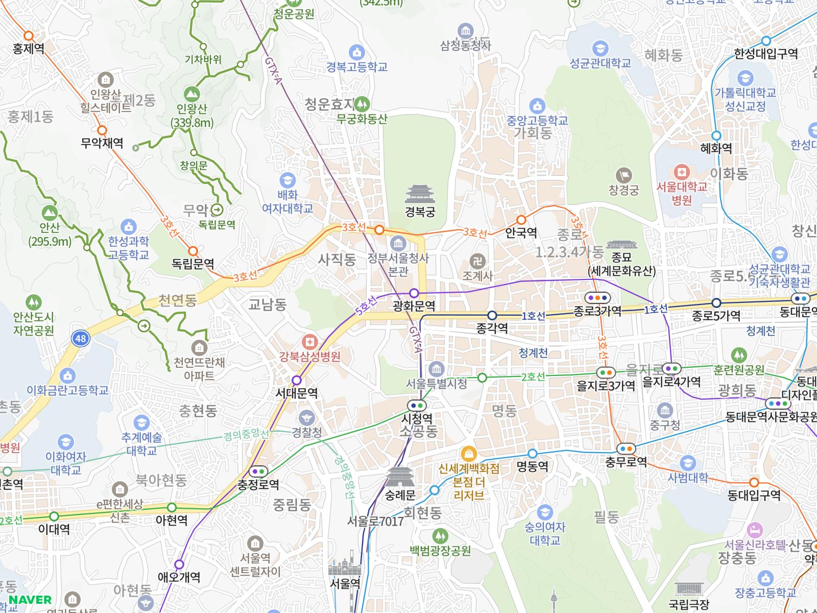 세균맨 루트 지도