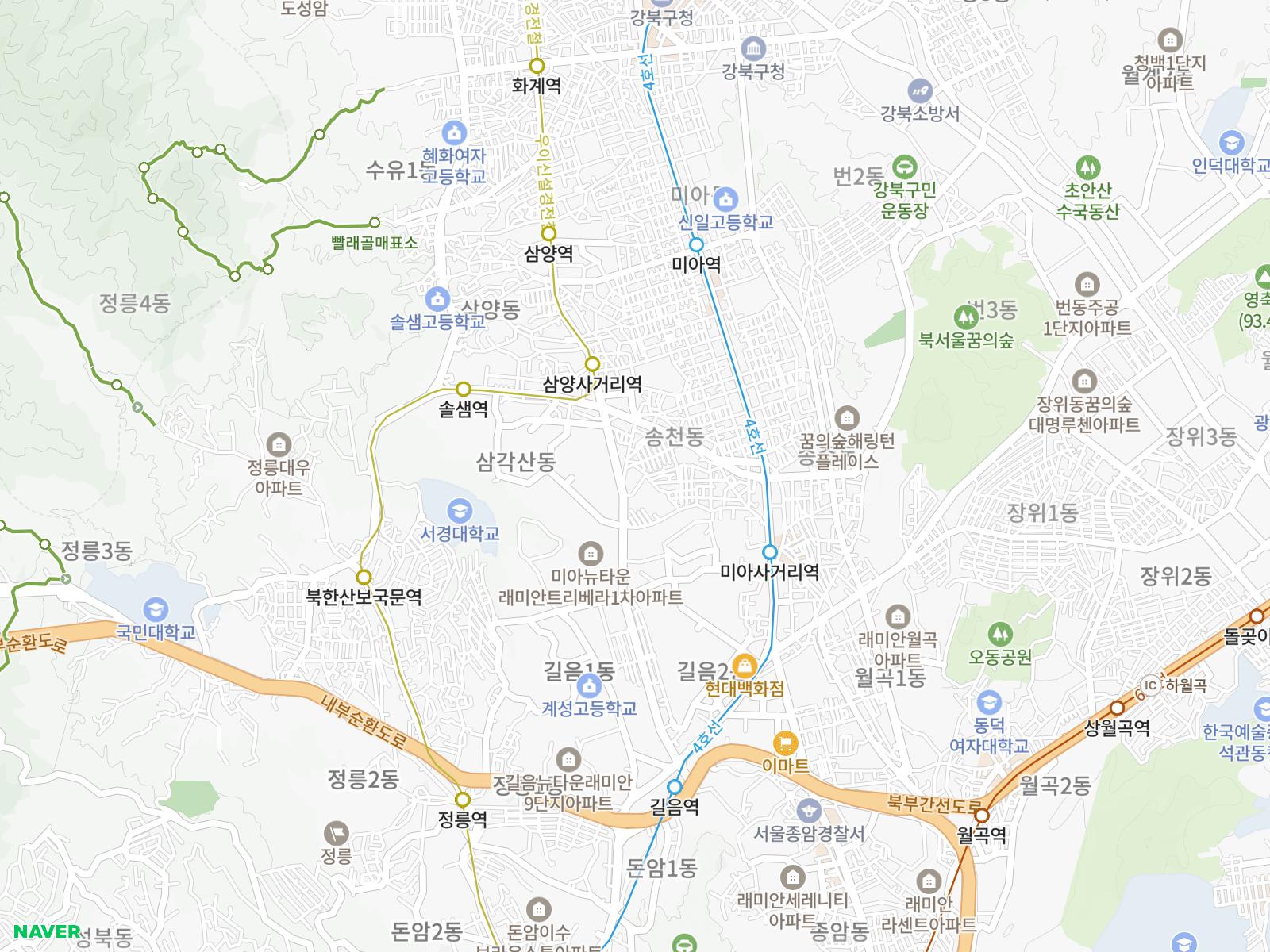 간지앙팡 루트 지도