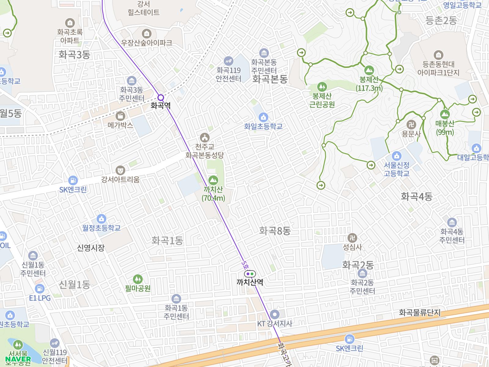 콜릭 루트 지도