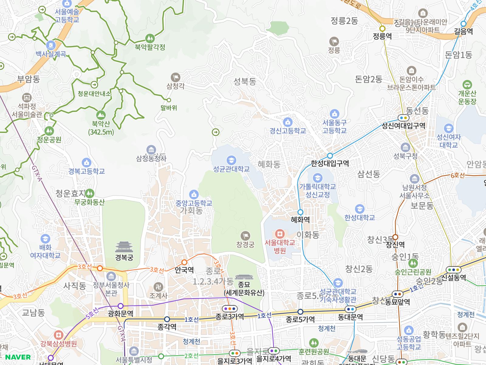 세균맨 루트 지도