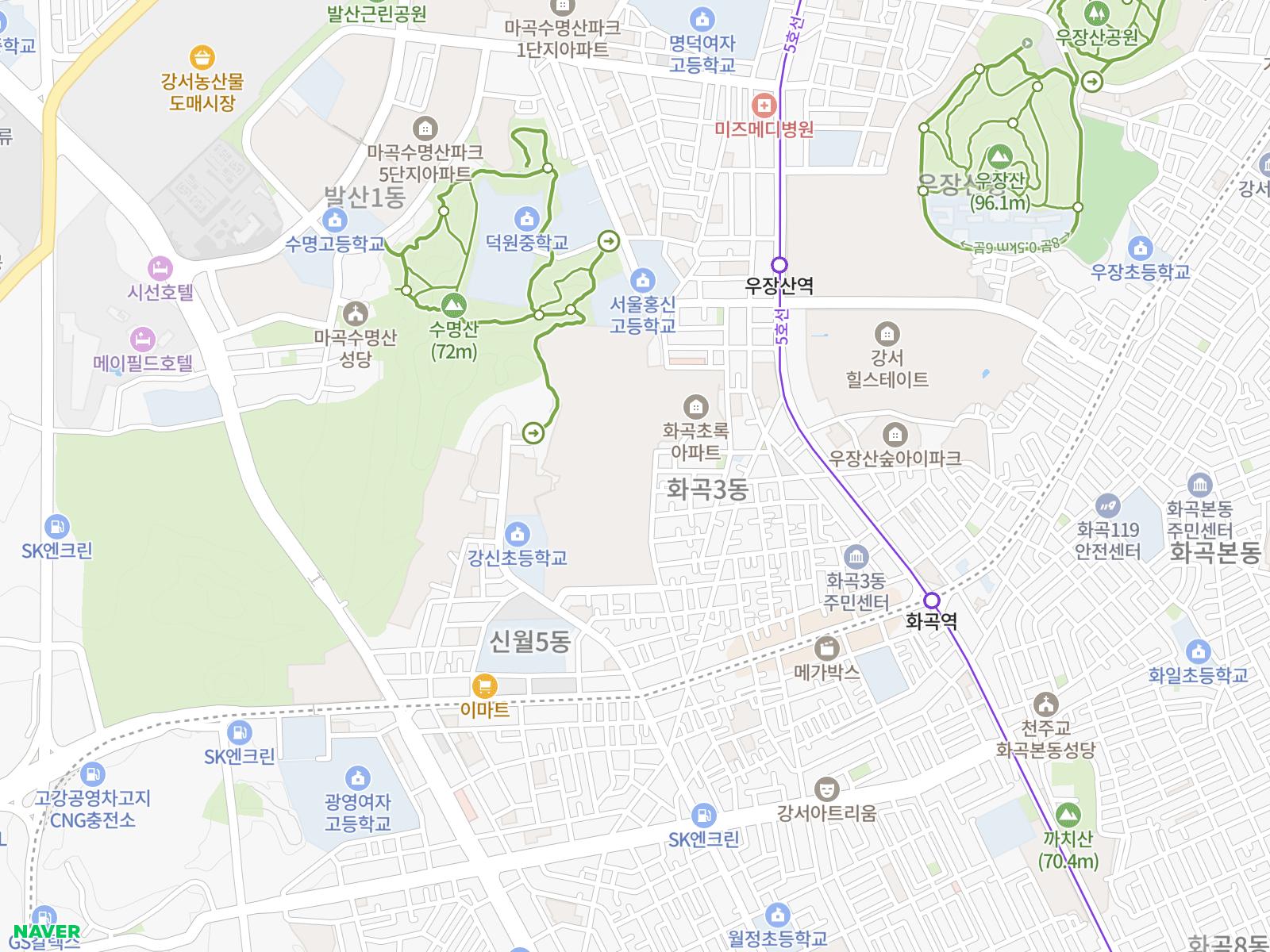 콜릭 루트 지도