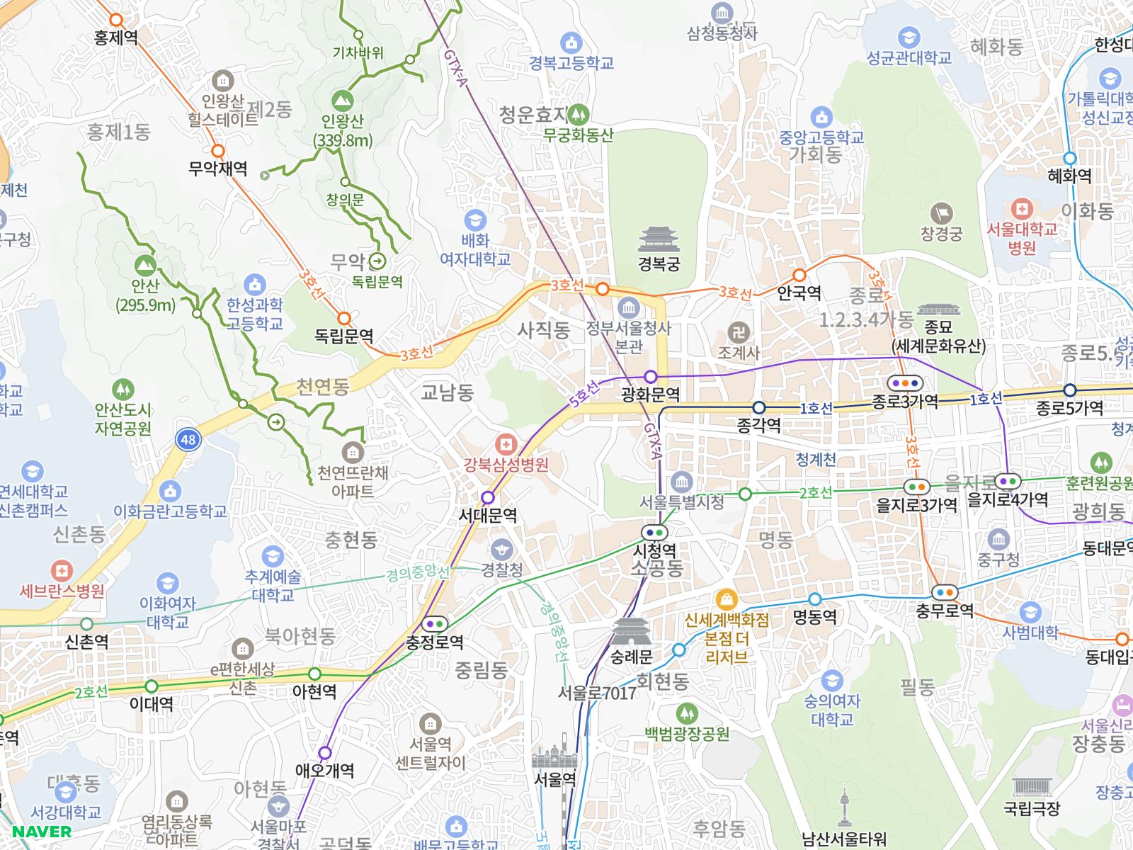 세균맨 루트 지도