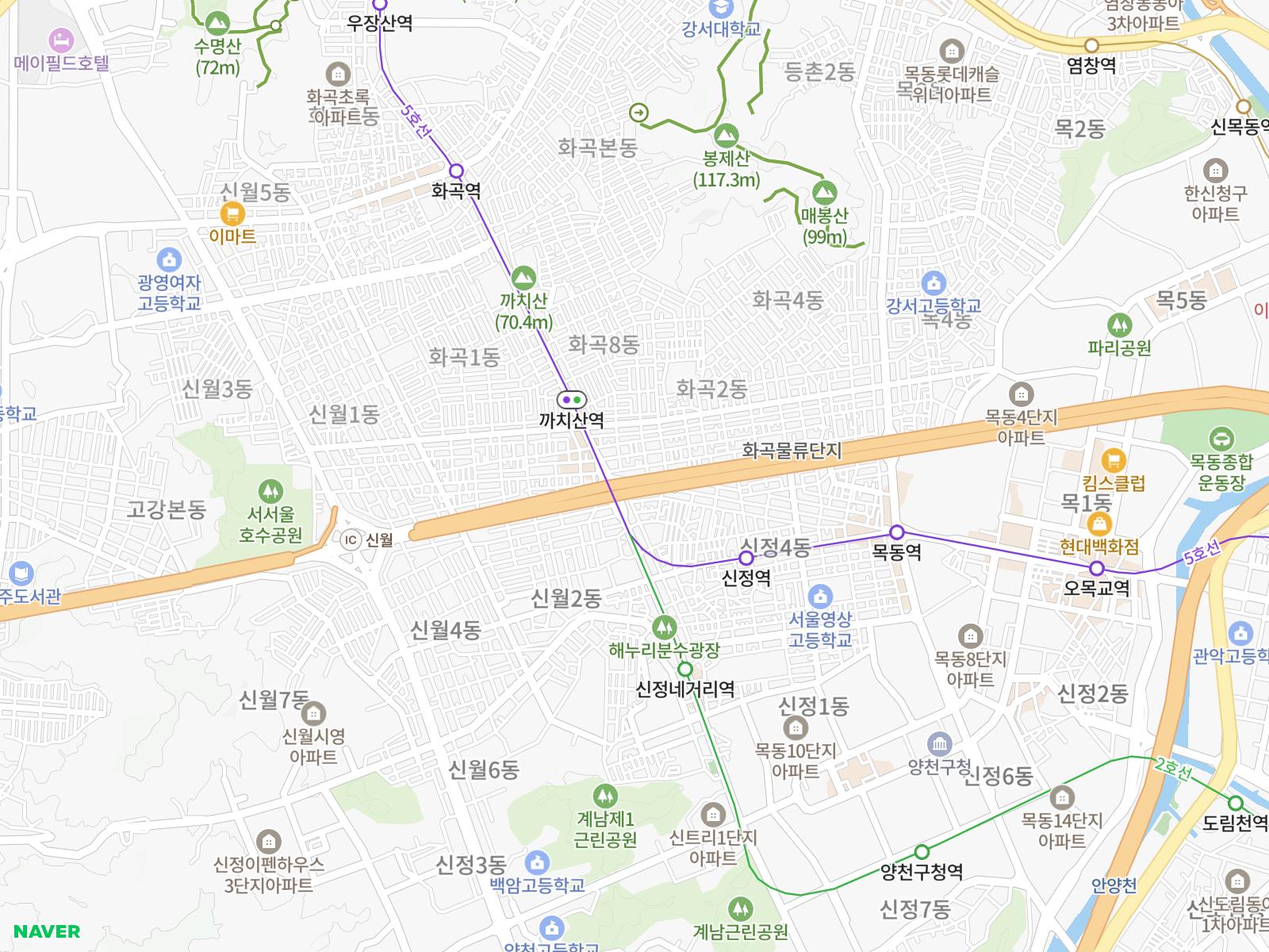 콜릭 루트 지도