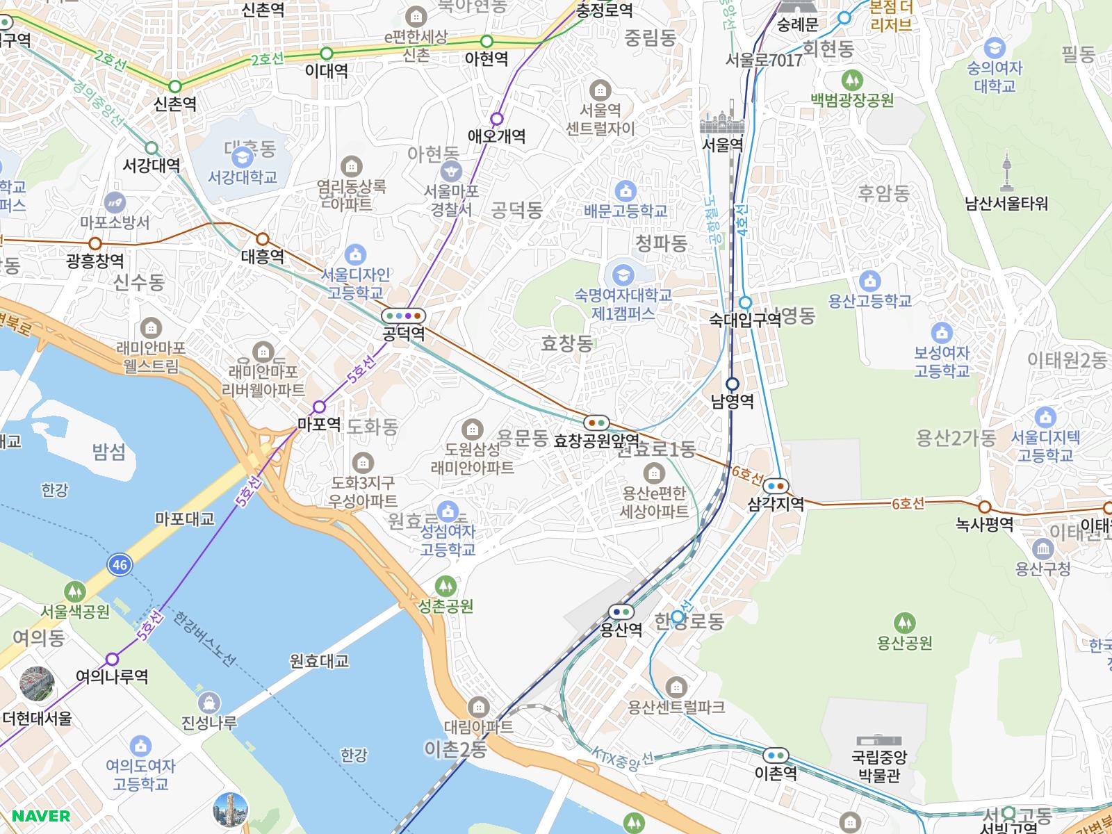 갈수 루트 지도